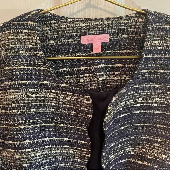 Lilly Pulitzer Tweed Harris Coat NWOT
